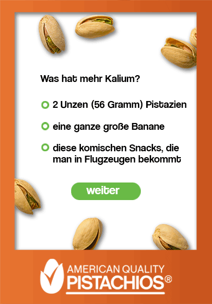Get a taste! Pistachio Trivia - Potassium