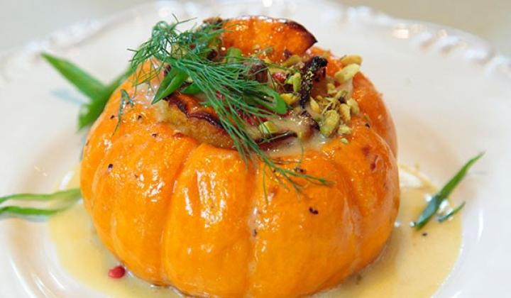 Roasted Whole Baby Pumpkins